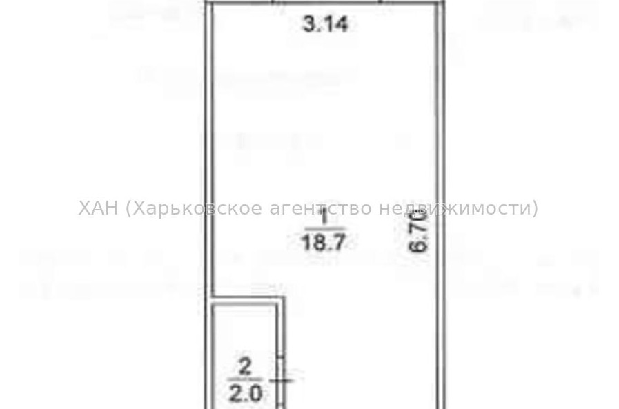 Продам квартиру, Веселая ул. , 1  ком., 20 м², капитальный ремонт 