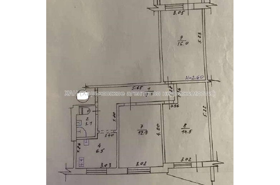 Продам квартиру, Библика ул. , 3  ком., 64 м², капитальный ремонт 