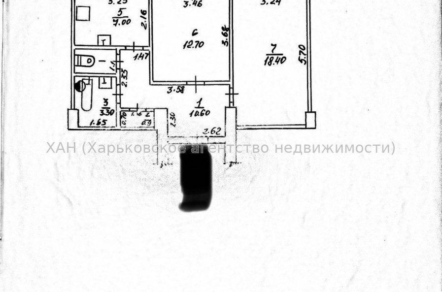 Продам квартиру, Чайковского ул. , 2 кім., 55.50 м², капитальный ремонт 