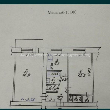 Продам квартиру, Инициативная ул. , 2  ком., 44 м², частичный ремонт 