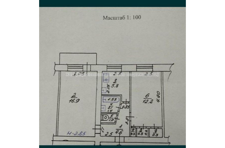 Продам квартиру, Инициативная ул. , 2  ком., 44 м², частичный ремонт 
