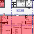 Продам квартиру, Авиационная ул. , 2 кім., 72 м², без внутренних работ 