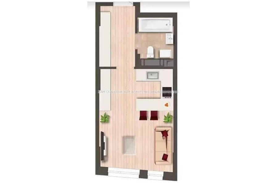 Продам квартиру, Плетневский пер. , 1  ком., 25 м², без ремонта 