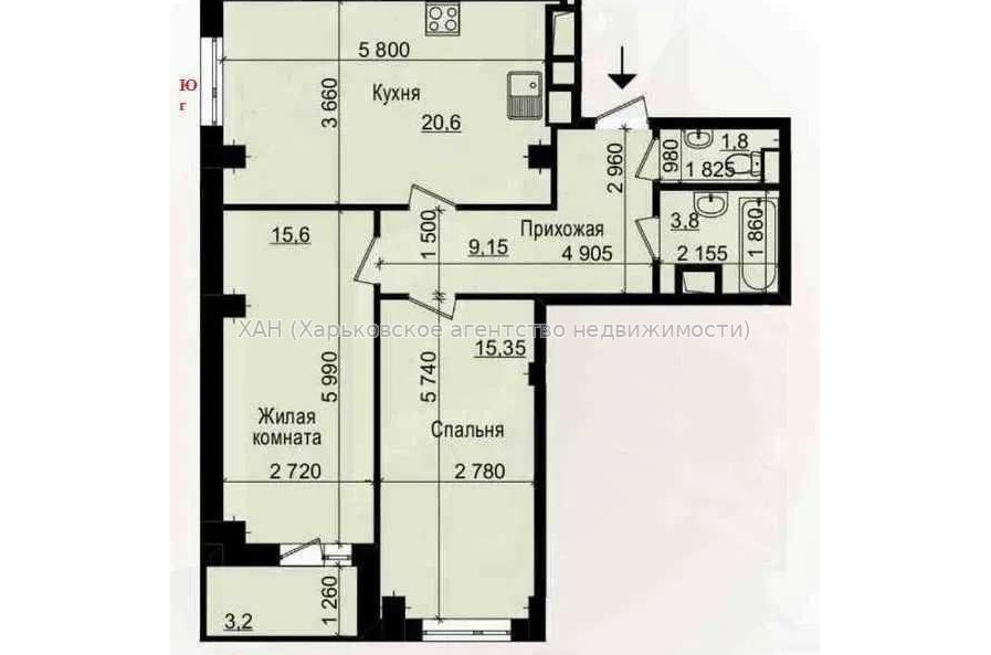 Продам квартиру, Льва Ландау просп. , 2  ком., 76 м², без ремонта 