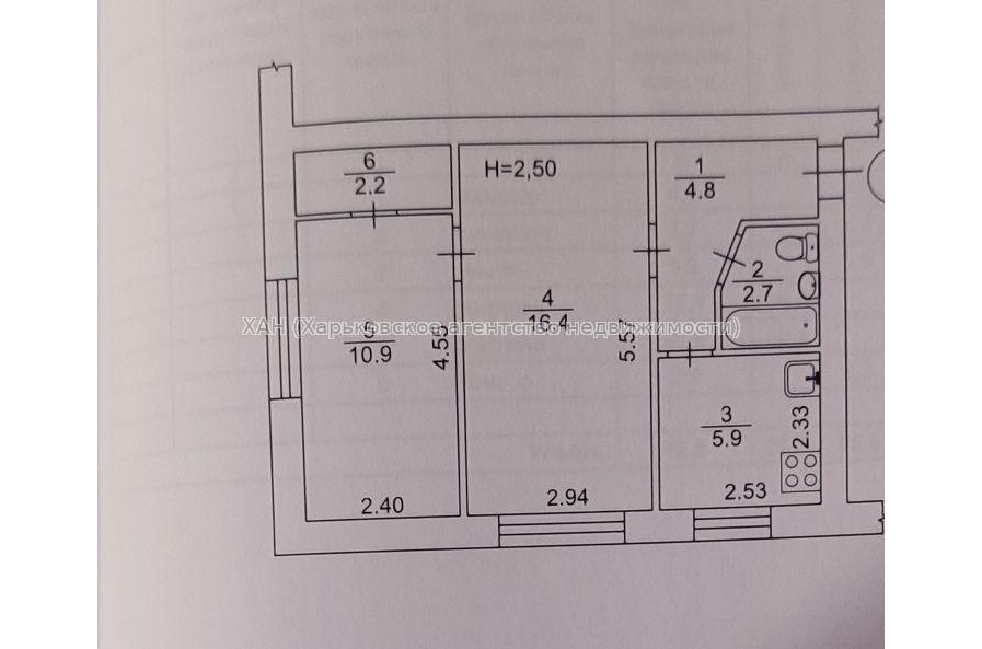 Продам квартиру, Проскуры ул. , 2  ком., 42 м², косметический ремонт 