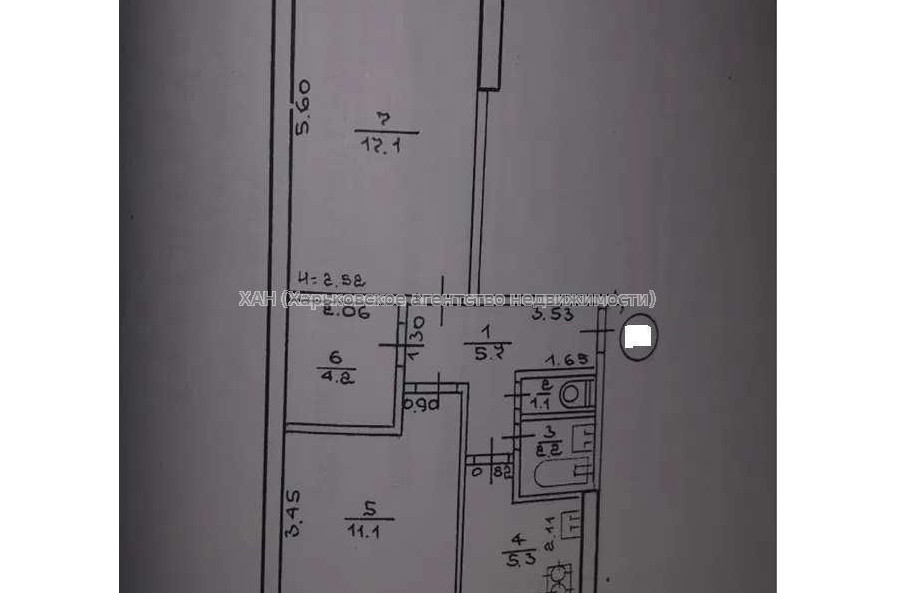 Продам квартиру, Ньютона ул. , 2  ком., 47 м², без ремонта 