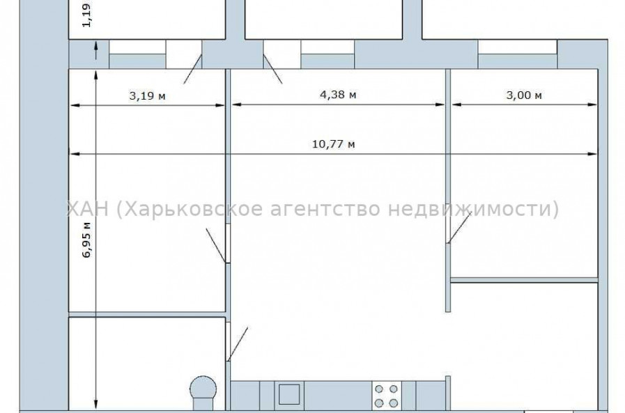 Продам нежилую недвижимость, офис в многоквартирном доме , 2  ком., 81 м², без ремонта 