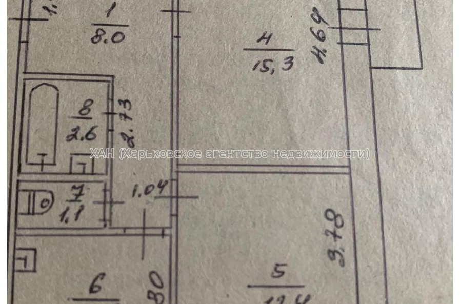 Продам квартиру, Гольдберговская ул. , 2  ком., 52 м², без ремонта 
