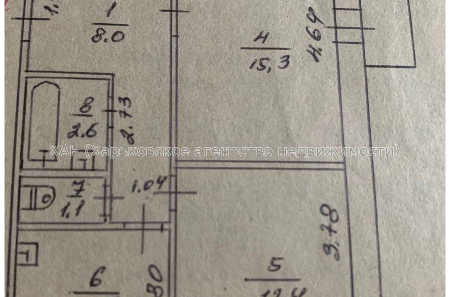 Продам квартиру, Гольдберговская ул. , 2 кім., 52 м², без ремонта 