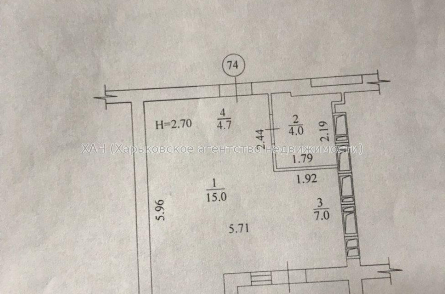 Продам квартиру, Шевченковский пер. , 1 кім., 32 м², капитальный ремонт 