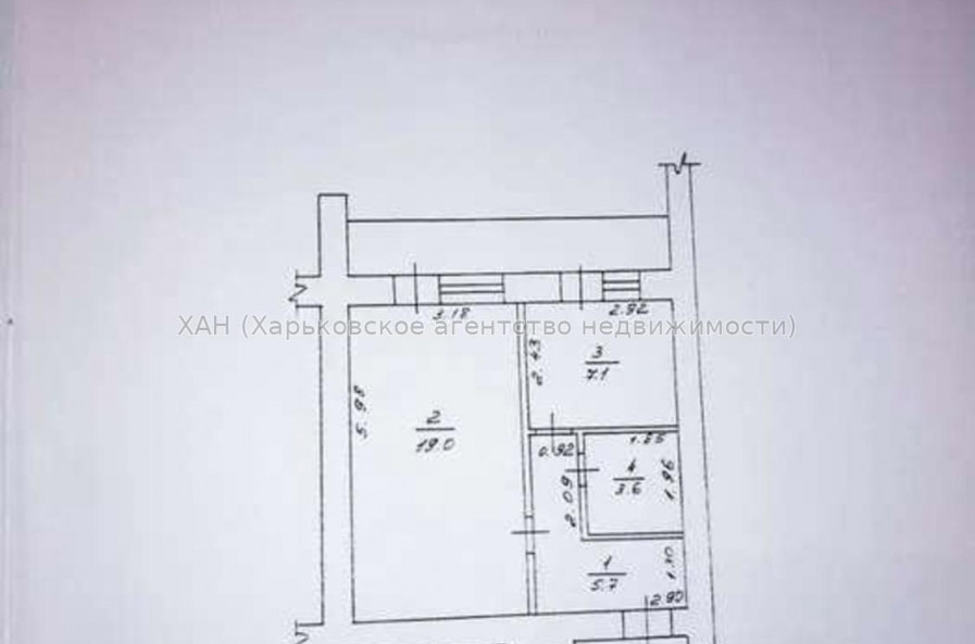 Продам квартиру, Аэрокосмический пр. , 1 кім., 38 м², косметический ремонт 