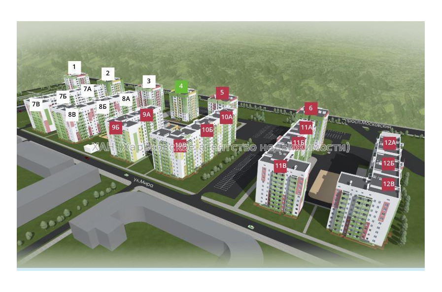 Продам квартиру, Мира ул. , 2 кім., 73 м², без внутренних работ 