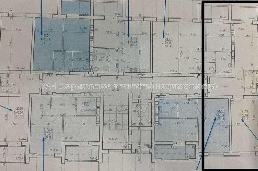 Продам квартиру, Шевченковский пер. , 1  ком., 54 м², без внутренних работ 