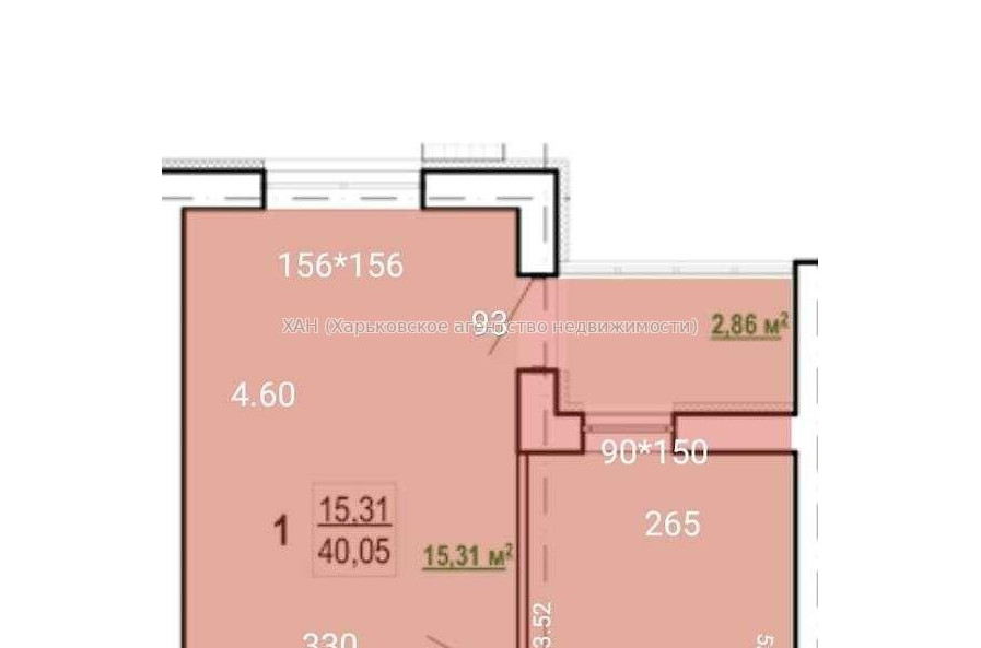 Продам квартиру, Борткевича ул. , 1  ком., 40 м², без внутренних работ 