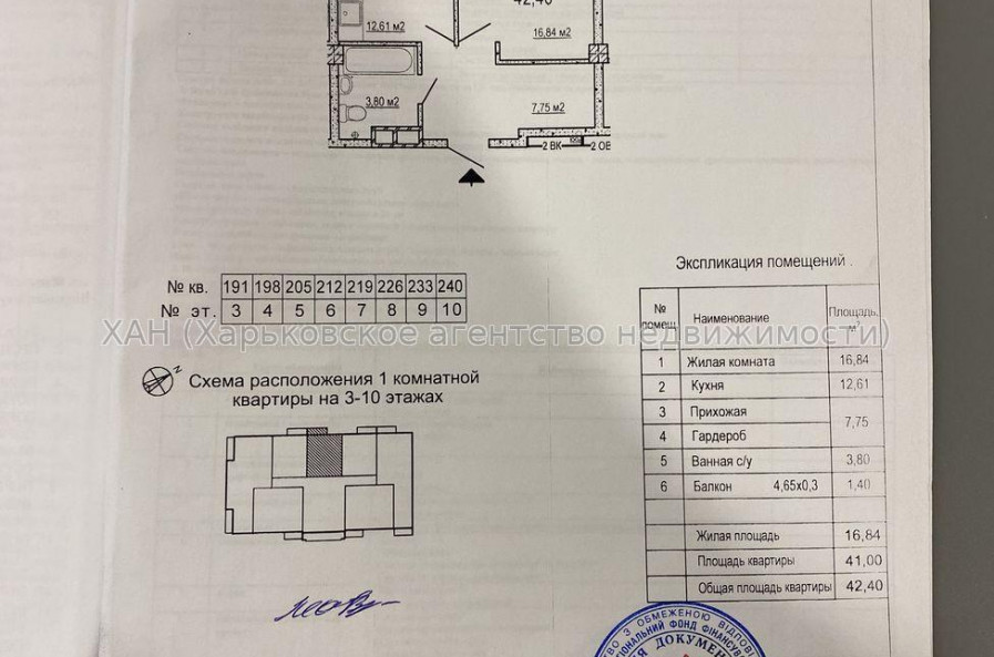 Продам квартиру, Гвардейцев Широнинцев ул. , 1 кім., 42.40 м², без ремонта 