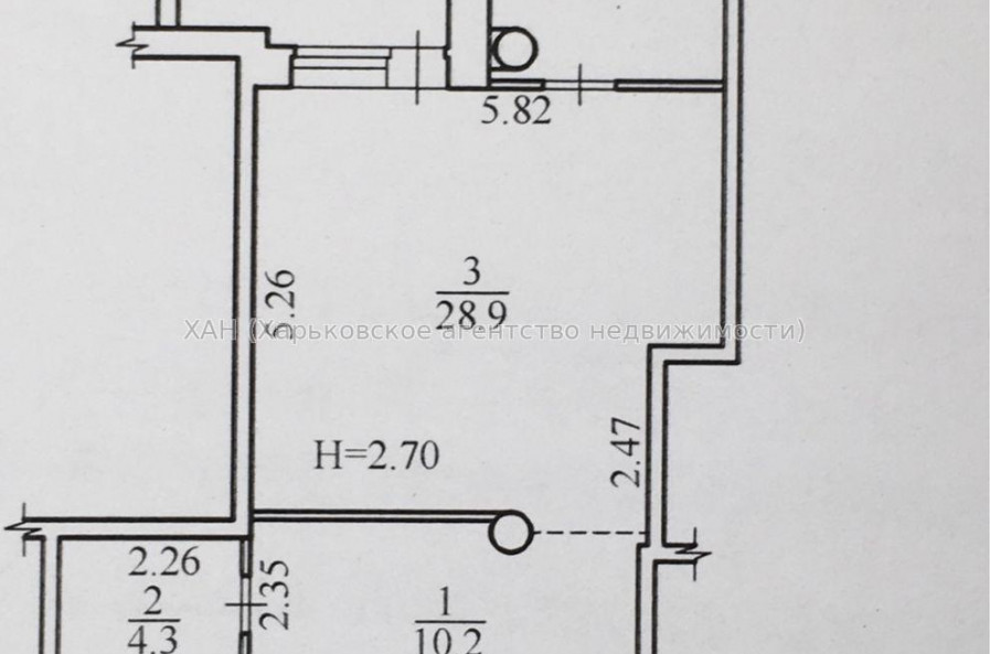 Продам квартиру, Мирослава Мисли ул. , 2  ком., 58 м², без ремонта 