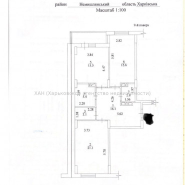 Продам квартиру, Героев Харькова просп. , 2 кім., 82 м², без ремонта 