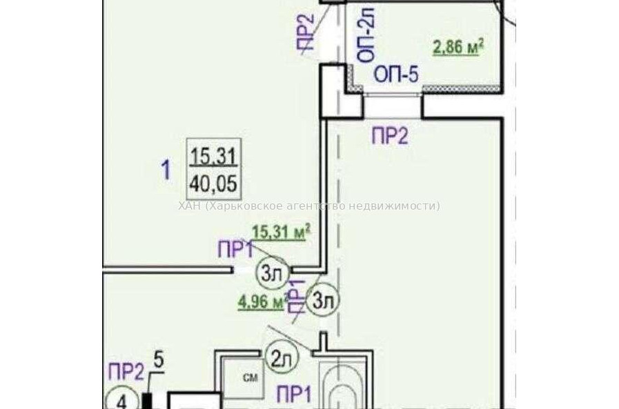 Продам квартиру, Шевченко ул. , 1  ком., 40 м², без внутренних работ 