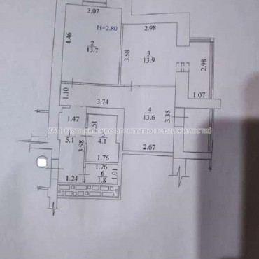 Продам квартиру, Полтавский Шлях ул. , 2  ком., 56 м², без отделочных работ  - фото 7 Продам квартиру, Полтавский Шлях ул. , 2  ком., 56 м², без отделочных работ