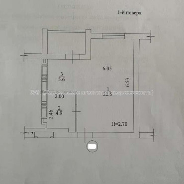 Продам квартиру, Шевченко ул. , 1  ком., 36 м², без внутренних работ  - фото 6 Продам квартиру, Шевченко ул. , 1  ком., 36 м², без внутренних работ