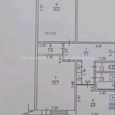 Продам квартиру, Фесенковский въезд , 2 кім., 51 м², советский ремонт 
