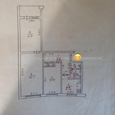 Продам квартиру, Аэрокосмический пр. , 46 , 3  ком., 60 м², косметический ремонт 