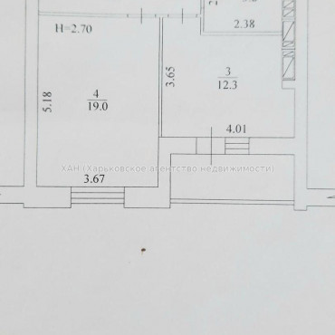 Продам квартиру, Лисаветинская ул. , 1 кім., 46 м², без внутренних работ 