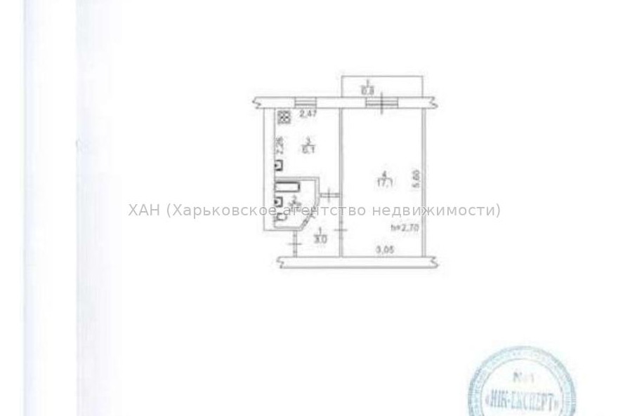 Продам квартиру, Науки просп. , 1  ком., 30 м², советский ремонт 