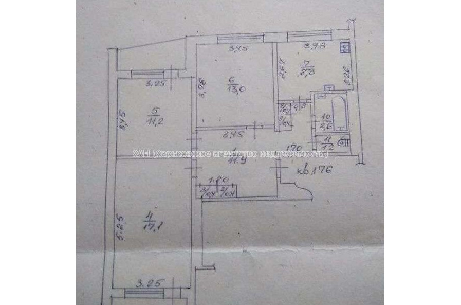 Продам квартиру, Победы просп. , 3  ком., 70 м², частичный ремонт 