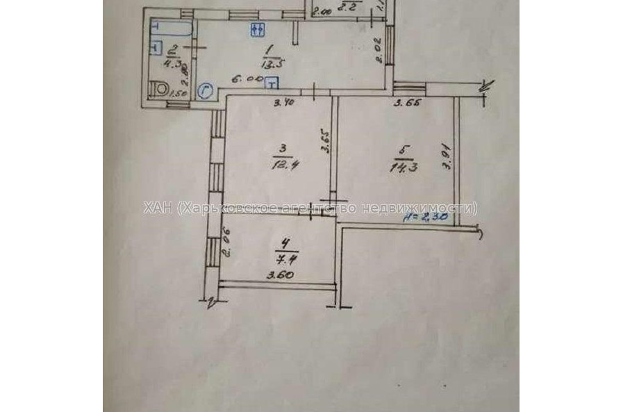 Продам квартиру, Конотопская ул. , 3 кім., 54 м², капитальный ремонт 