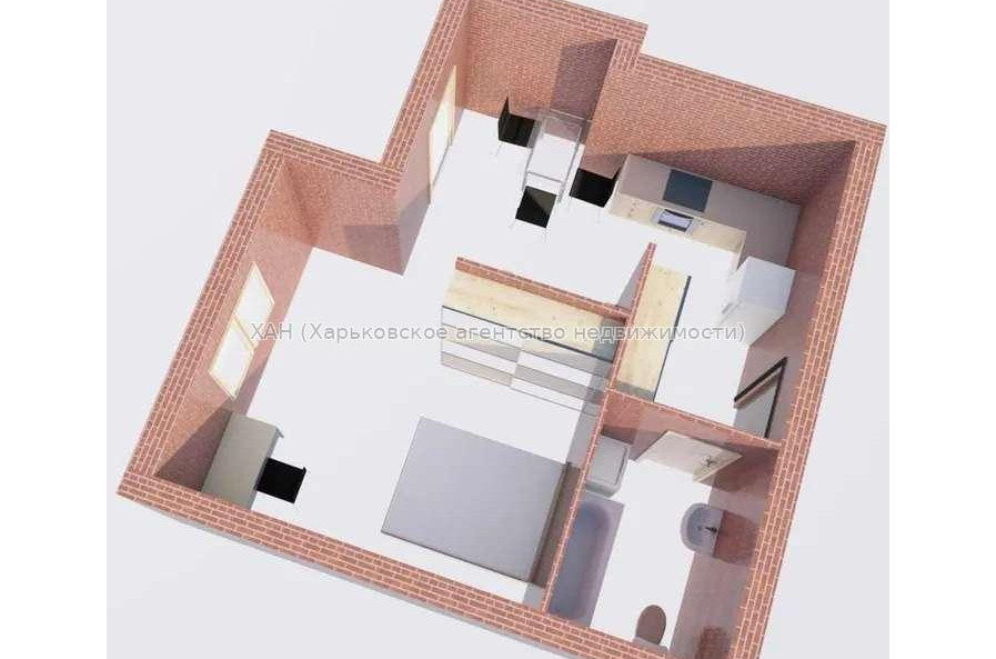 Продам квартиру, Шевченко ул. , 1  ком., 42 м², без отделочных работ 