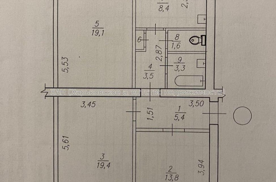 Продам квартиру, Кузнечная ул. , 3  ком., 75 м², советский ремонт 