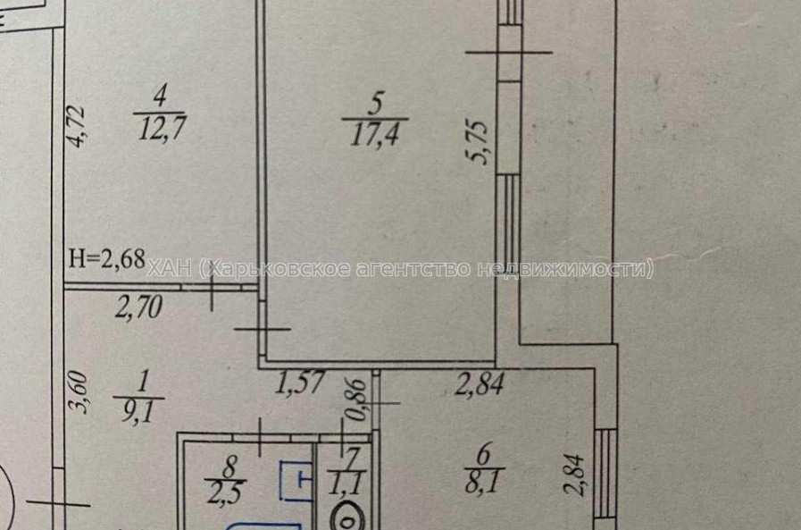 Продам квартиру, Тракторостроителей просп. , 2 кім., 52 м², евроремонт 