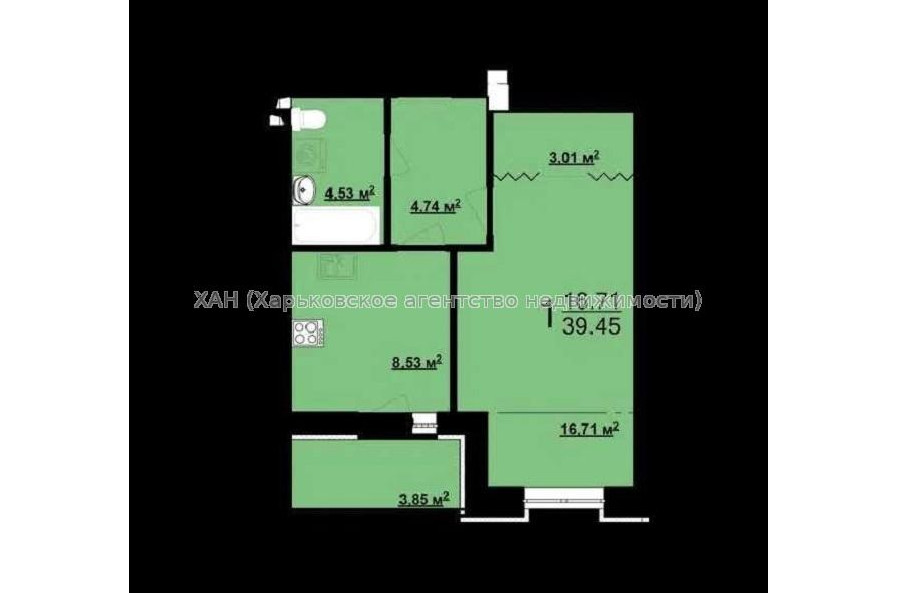 Продам квартиру, Мира ул. , 1 кім., 40 м², капитальный ремонт 