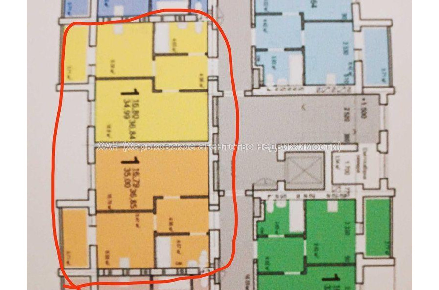 Продам квартиру, Шевченковский пер. , 1 кім., 36 м², без внутренних работ 