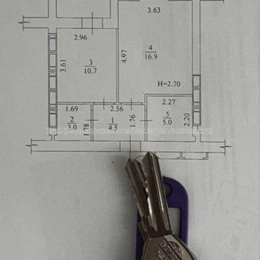 Продам квартиру, Шевченко ул. , 1  ком., 45 м², без внутренних работ 