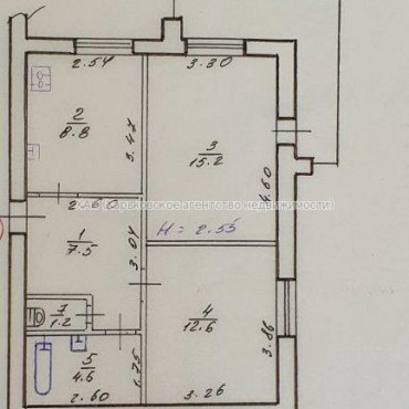 Продам квартиру, Золочевская ул. , 2  ком., 52 м², капитальный ремонт 