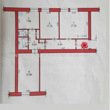 Продам квартиру, Алчевских ул. , 3  ком., 68 м², косметический ремонт 