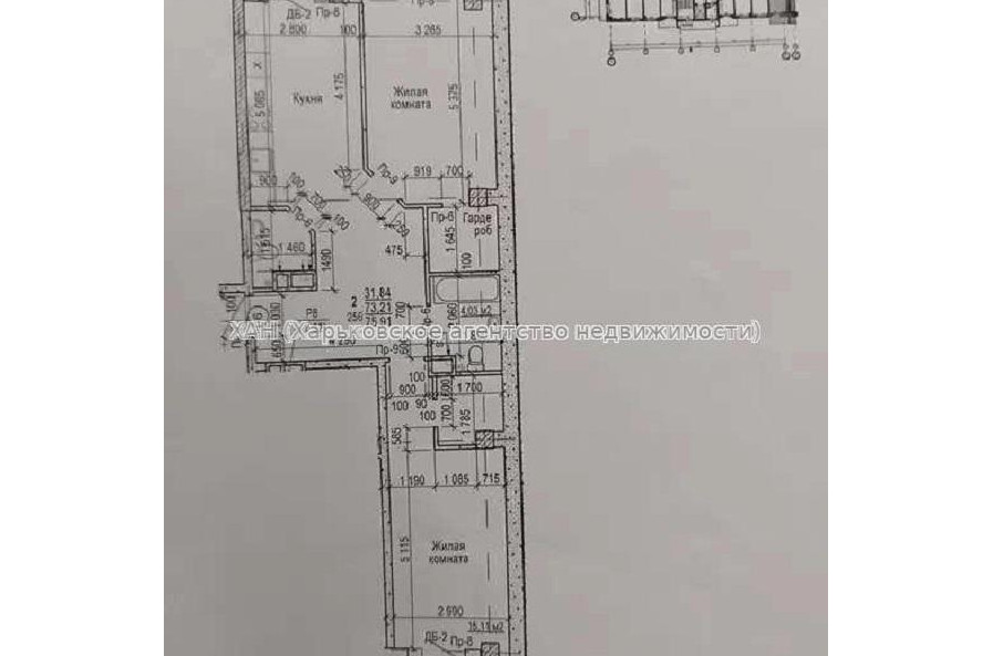 Продам квартиру, Гвардейцев Широнинцев ул. , 2 кім., 76 м², без внутренних работ 