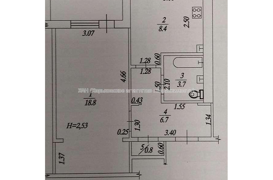 Продам квартиру, Ковтуна ул. , 1 кім., 39 м², капитальный ремонт 