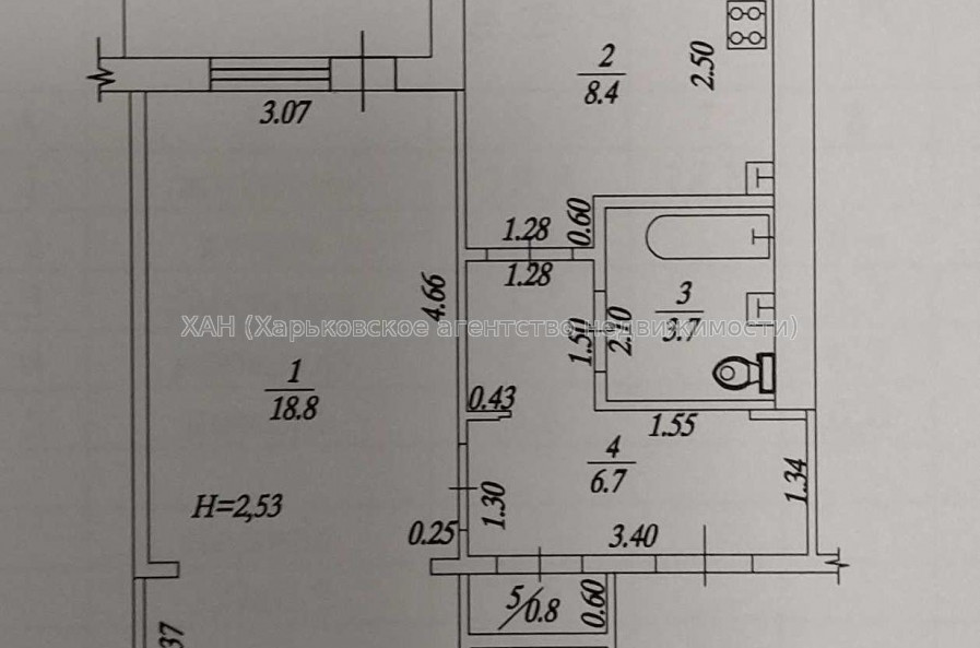 Продам квартиру, Ковтуна ул. , 1 кім., 39 м², капитальный ремонт 