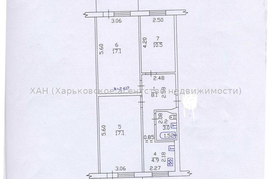 Продам квартиру, Гвардейцев Широнинцев ул. , 3 кім., 62.40 м², капитальный ремонт 