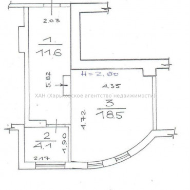 Продам квартиру, Александра Орлова ул. , 1  ком., 34.20 м², капитальный ремонт 