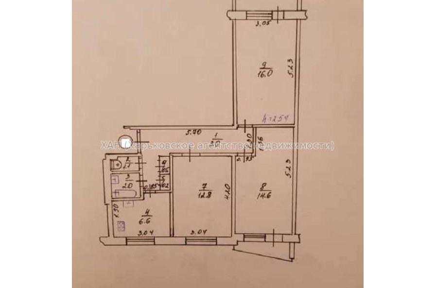 Продам квартиру, Библика ул. , 3  ком., 64 м², капитальный ремонт 