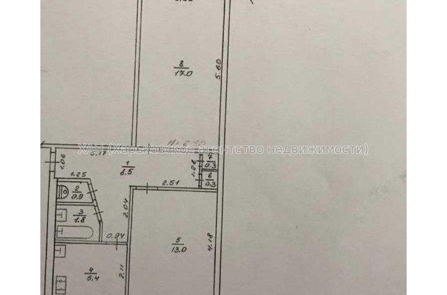 Продам квартиру, Крымская ул. , 2  ком., 47.90 м², советский ремонт 
