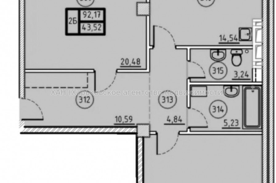Продам квартиру, Дмитрия Антоненко ул. , 2 кім., 93 м², без ремонта 