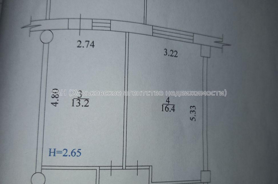 Продам квартиру, Гвардейцев Широнинцев ул. , 1 кім., 48 м², частичный ремонт 