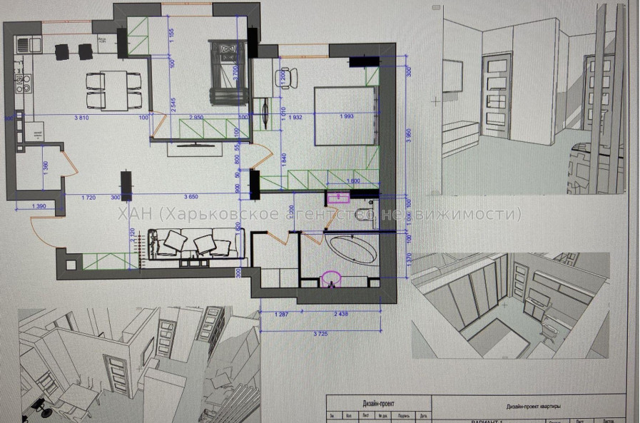Продам квартиру, Льва Ландау просп. , 2  ком., 73 м², без внутренних работ 