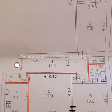Продам квартиру, Селянская ул. , 3 кім., 70 м², без внутренних работ 