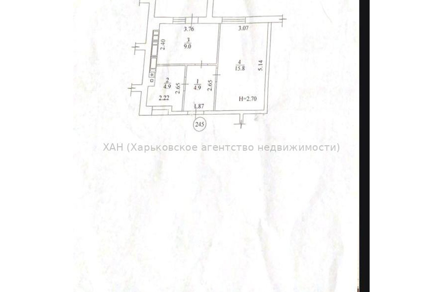 Продам квартиру, Льва Ландау просп. , 1 кім., 36.60 м², без внутренних работ 